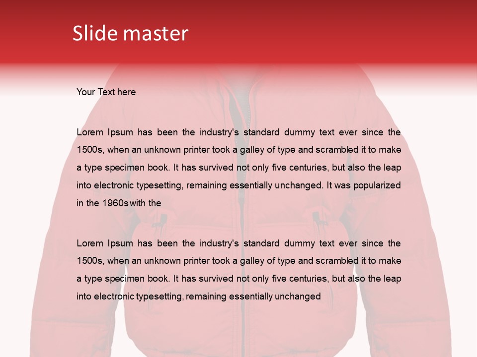 Jacket Warm Style PowerPoint Template