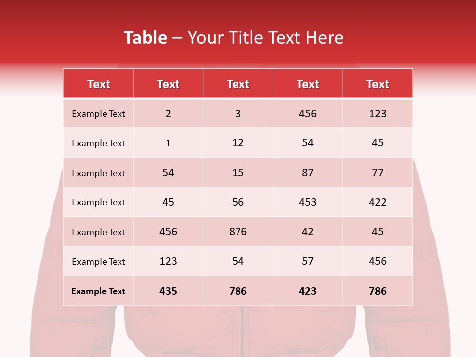 Jacket Warm Style PowerPoint Template