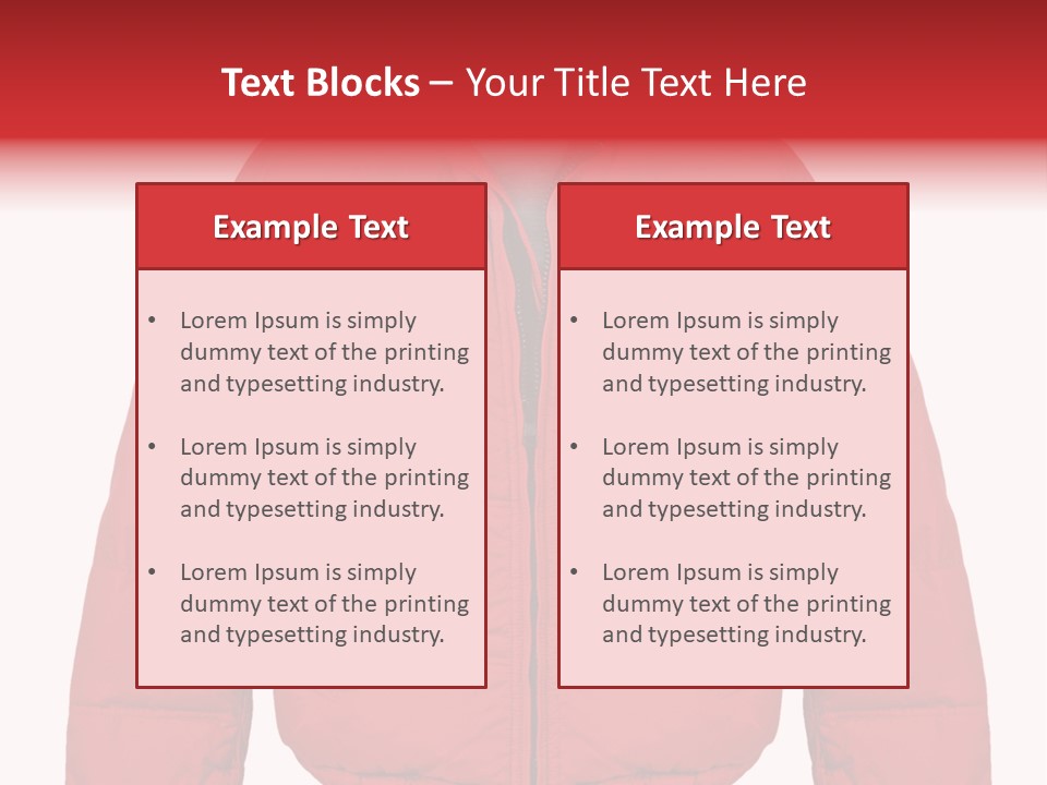 Jacket Warm Style PowerPoint Template
