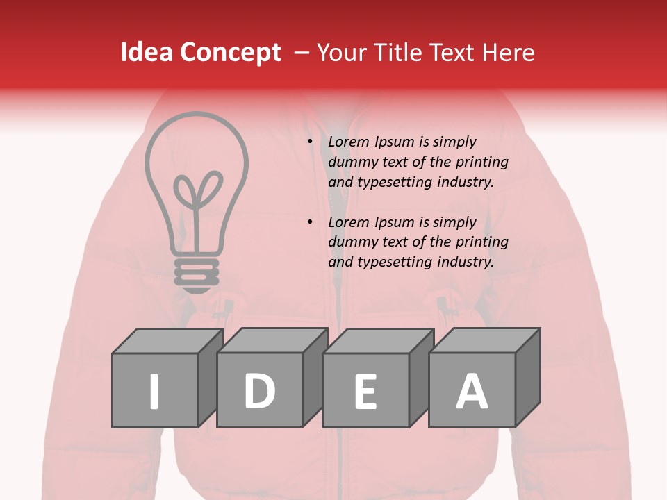 Jacket Warm Style PowerPoint Template