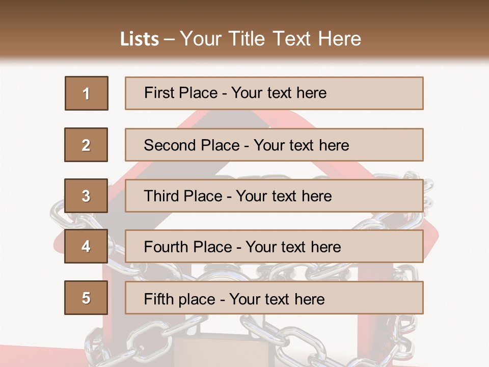 Market Icon White PowerPoint Template