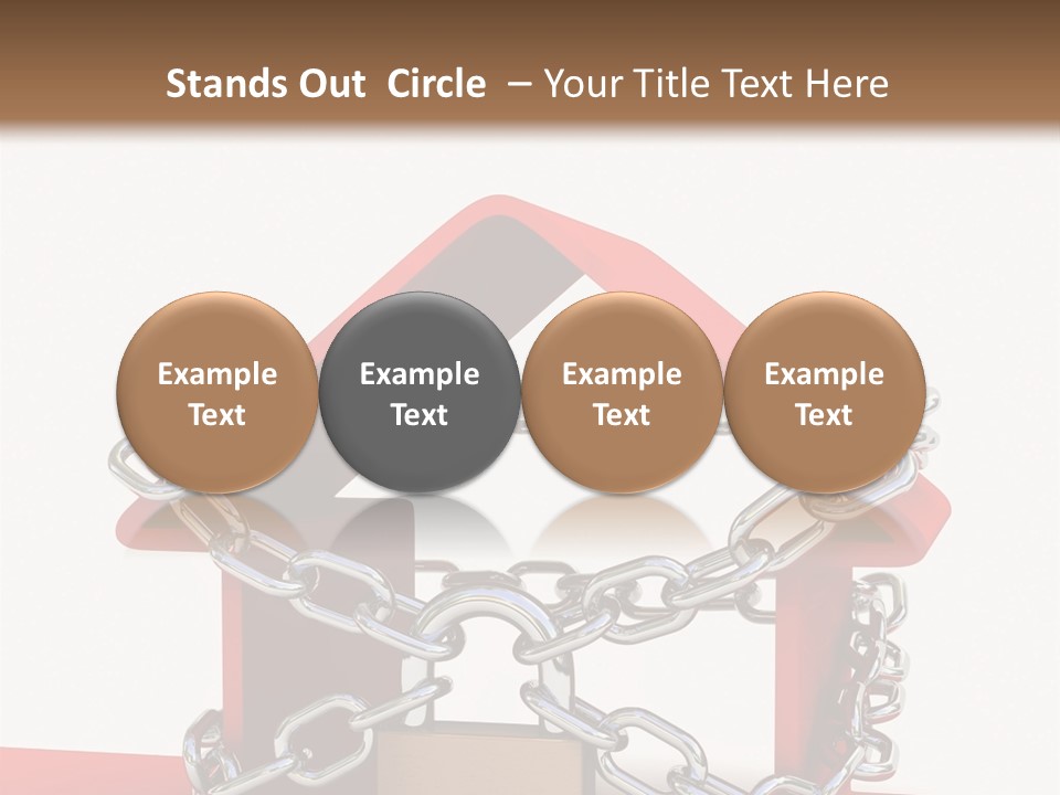 Market Icon White PowerPoint Template