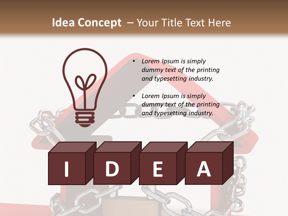 Market Icon White PowerPoint Template