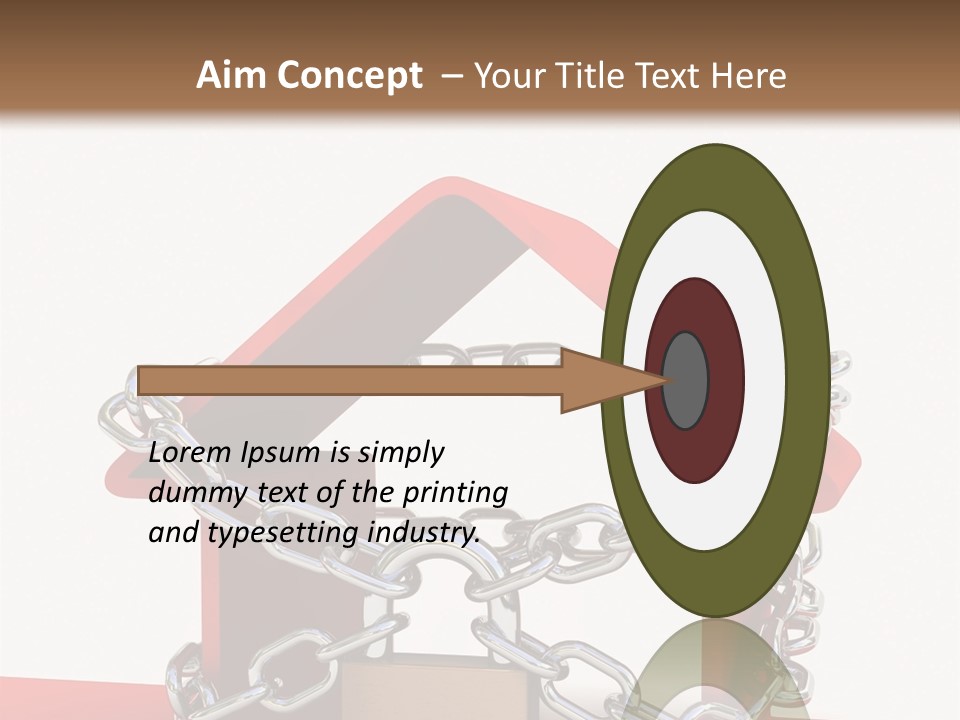 Market Icon White PowerPoint Template