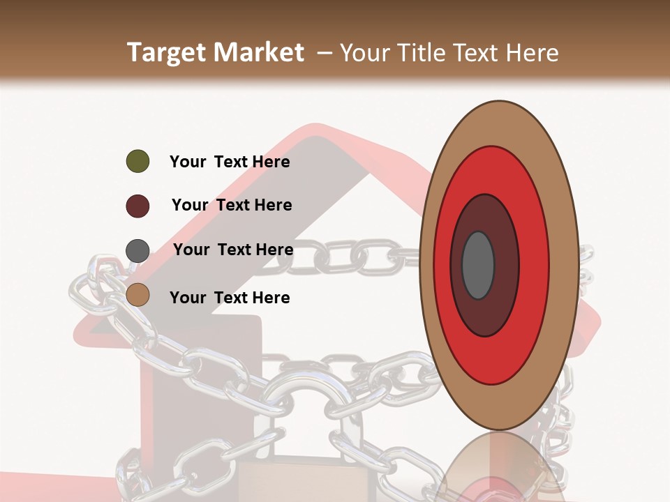 Market Icon White PowerPoint Template