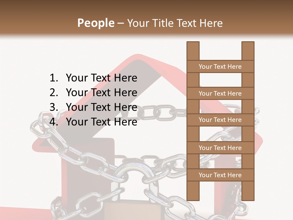 Market Icon White PowerPoint Template