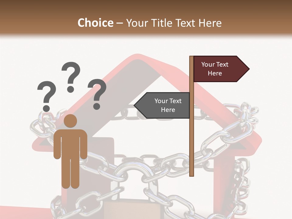 Market Icon White PowerPoint Template