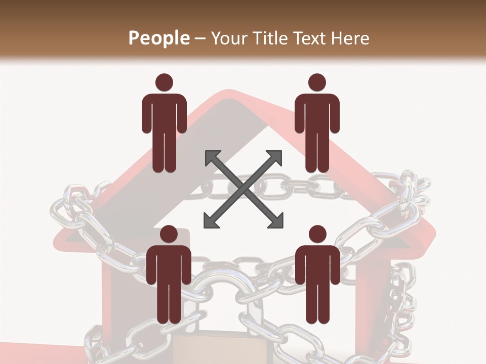 Market Icon White PowerPoint Template