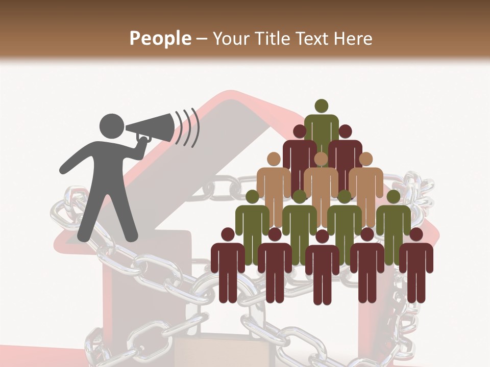 Market Icon White PowerPoint Template