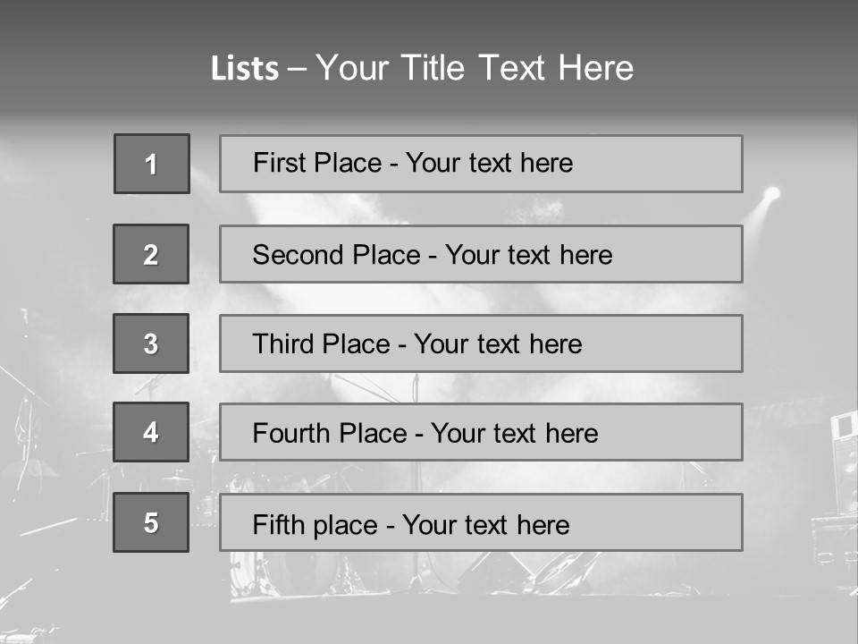 Party Background Amplifier PowerPoint Template