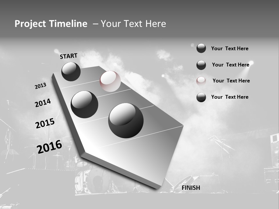 Party Background Amplifier PowerPoint Template