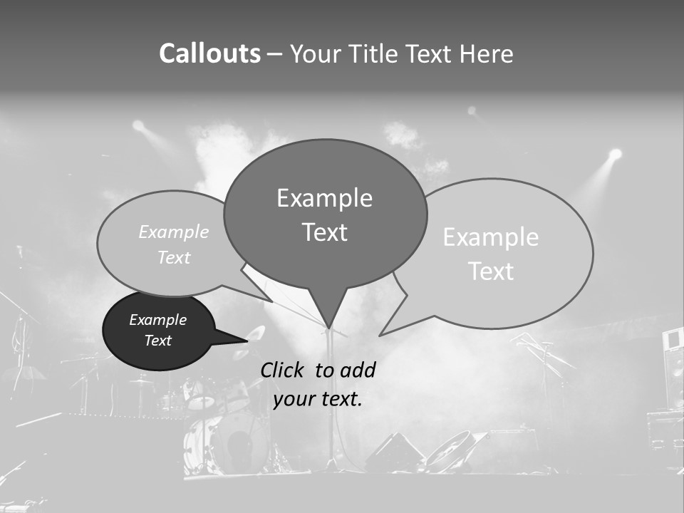 Party Background Amplifier PowerPoint Template