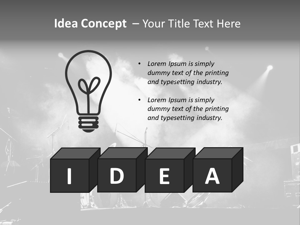 Party Background Amplifier PowerPoint Template