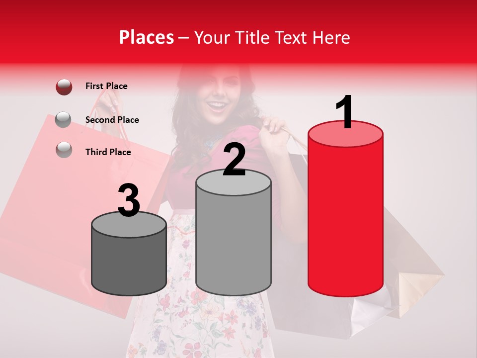 Fashion Woman Happy PowerPoint Template