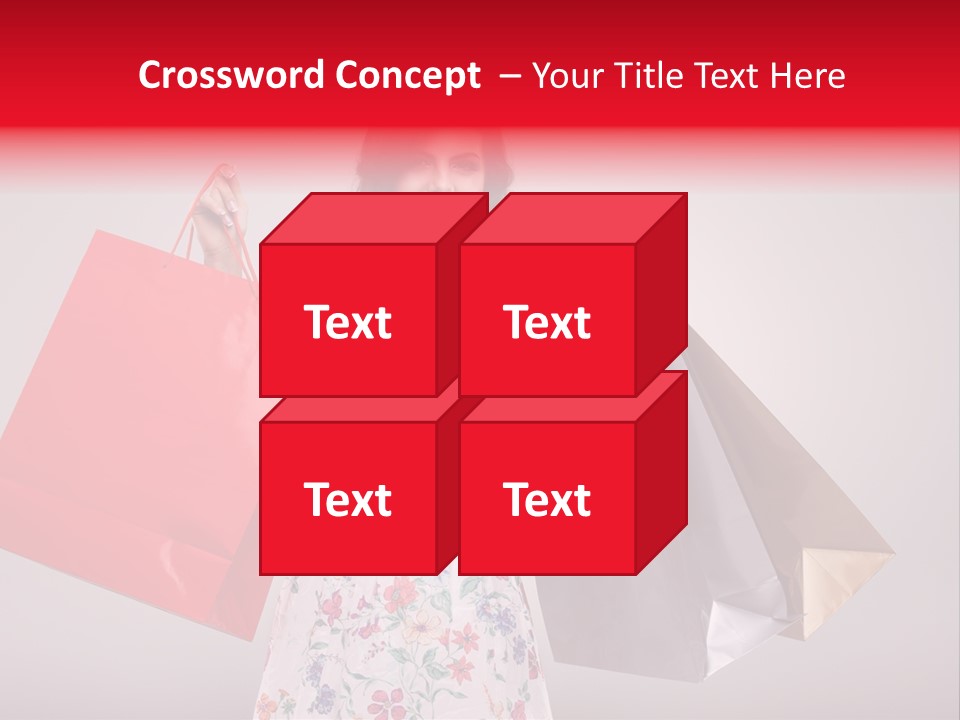 Fashion Woman Happy PowerPoint Template