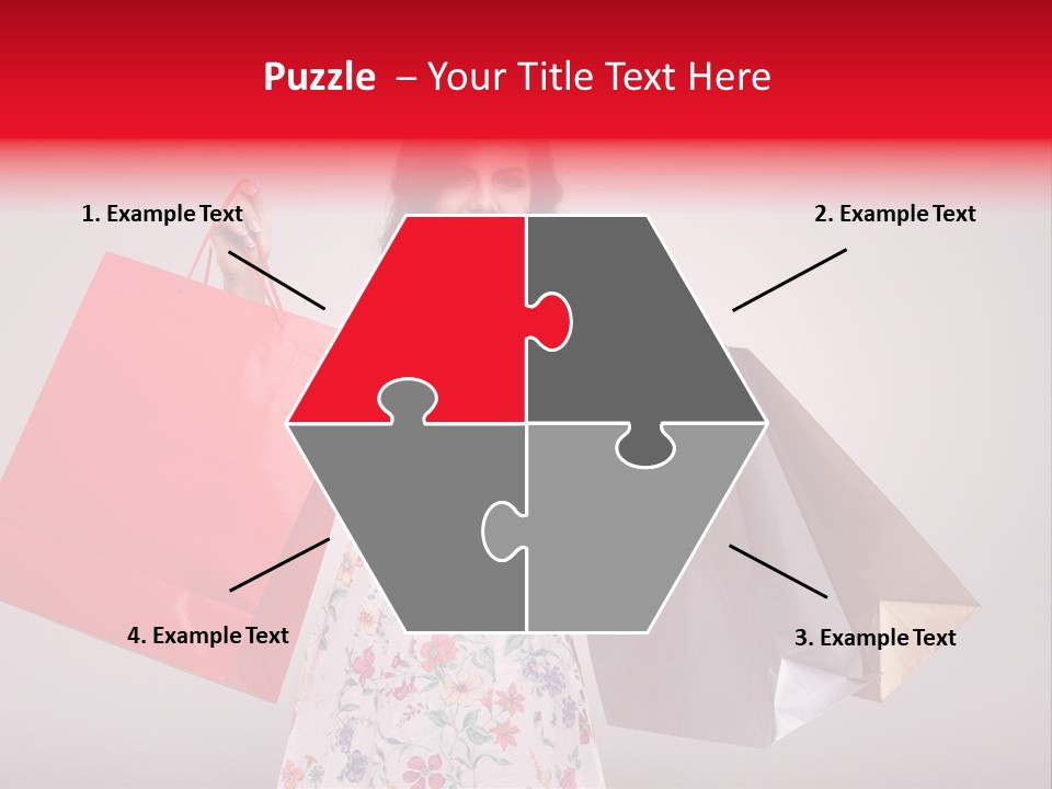 Fashion Woman Happy PowerPoint Template