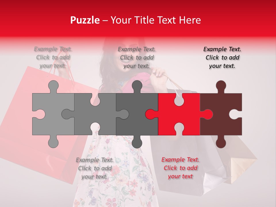 Fashion Woman Happy PowerPoint Template