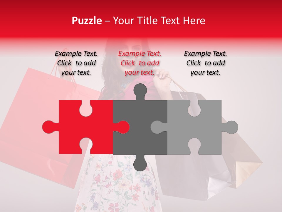 Fashion Woman Happy PowerPoint Template