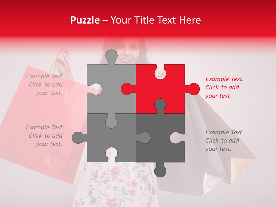 Fashion Woman Happy PowerPoint Template