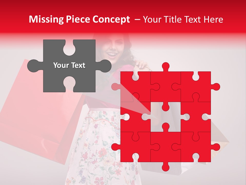 Fashion Woman Happy PowerPoint Template