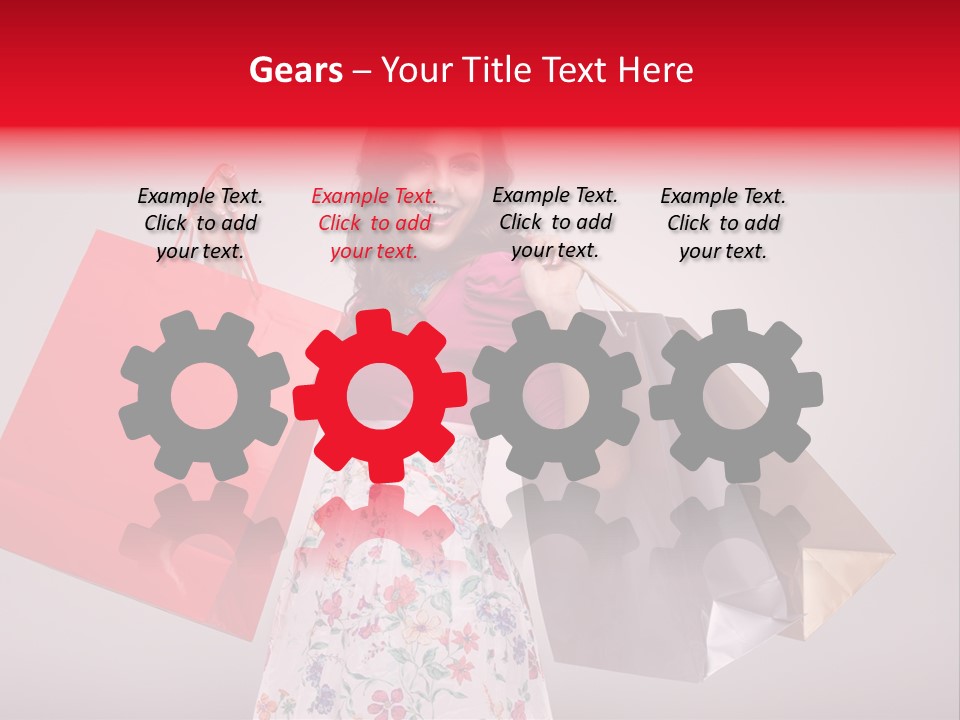 Fashion Woman Happy PowerPoint Template