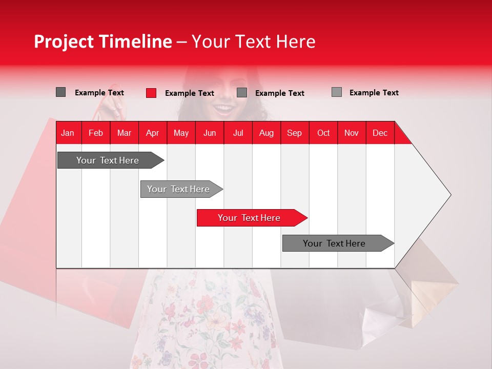 Fashion Woman Happy PowerPoint Template