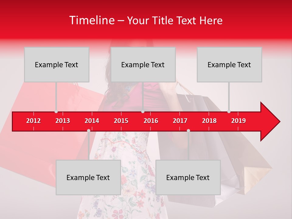 Fashion Woman Happy PowerPoint Template