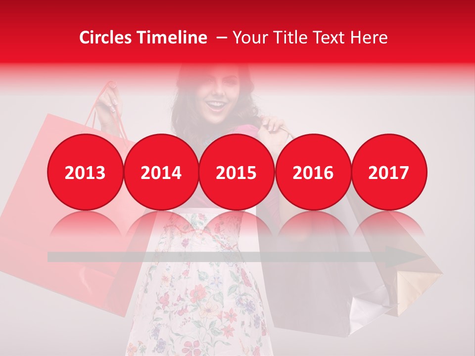 Fashion Woman Happy PowerPoint Template