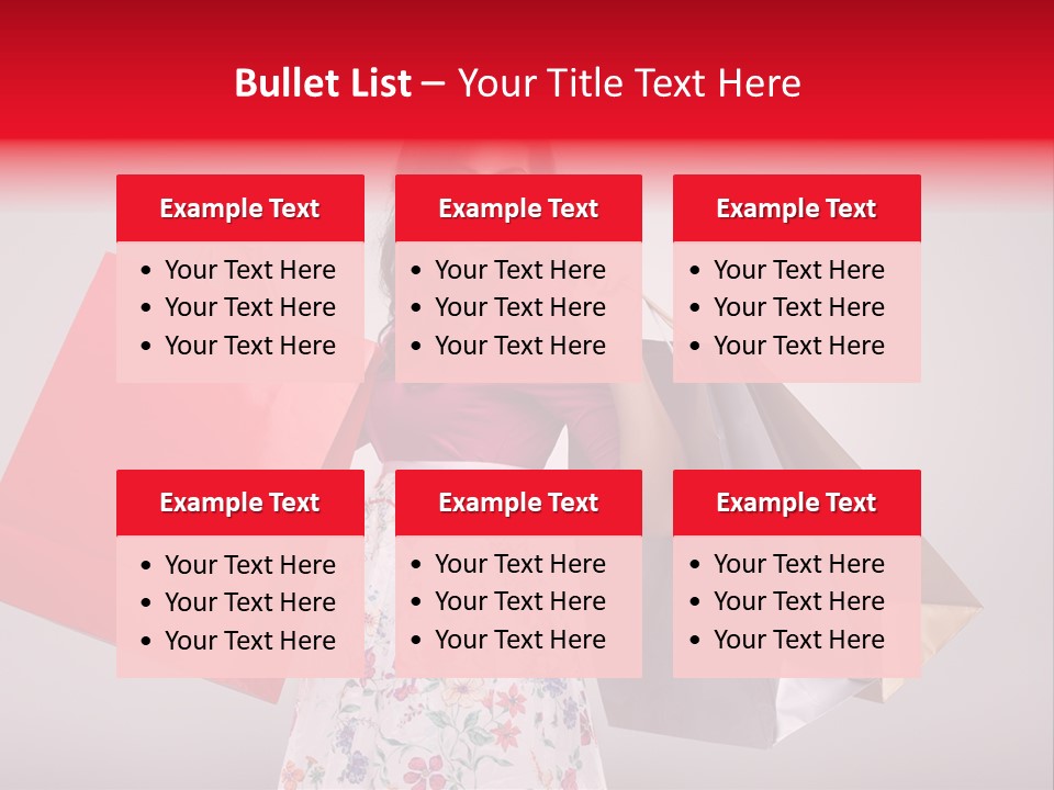 Fashion Woman Happy PowerPoint Template