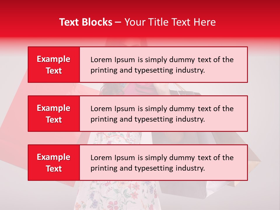 Fashion Woman Happy PowerPoint Template