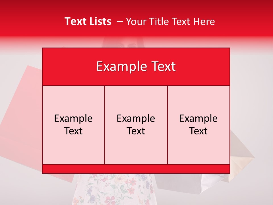 Fashion Woman Happy PowerPoint Template