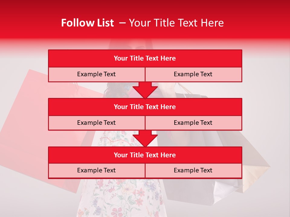 Fashion Woman Happy PowerPoint Template