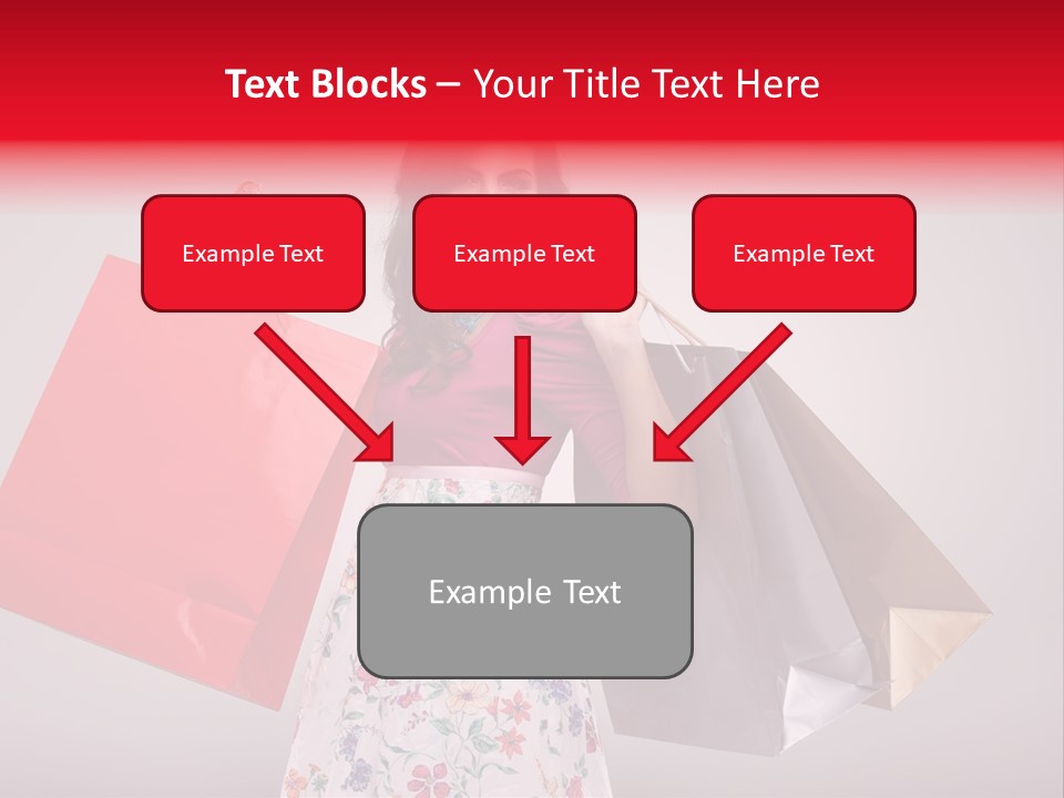 Fashion Woman Happy PowerPoint Template