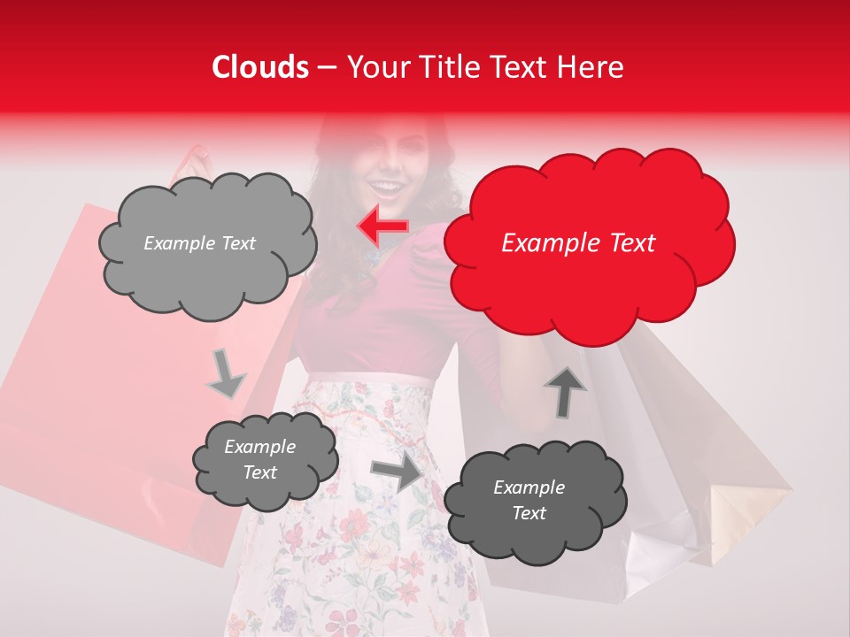 Fashion Woman Happy PowerPoint Template