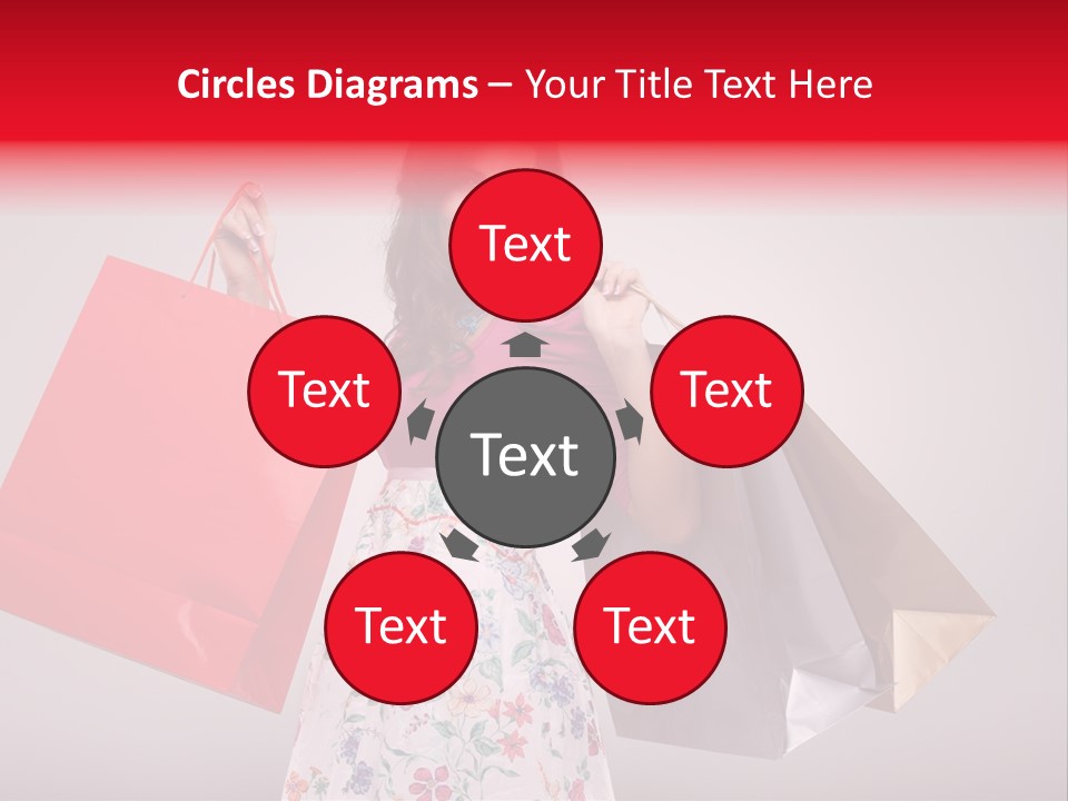 Fashion Woman Happy PowerPoint Template