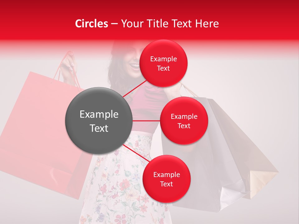 Fashion Woman Happy PowerPoint Template