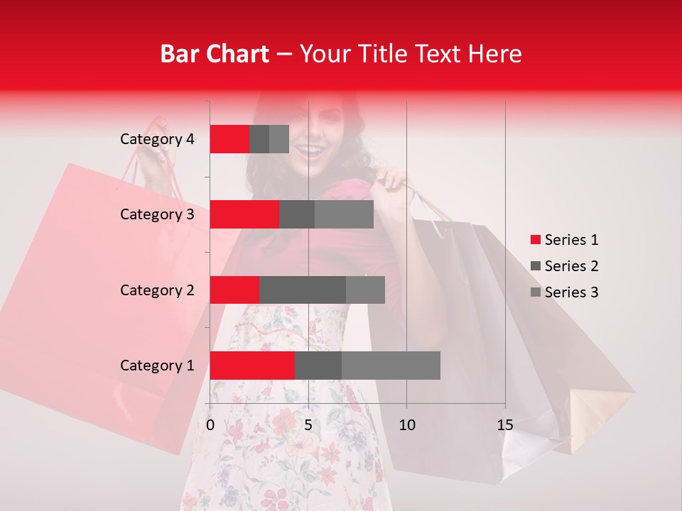 Fashion Woman Happy PowerPoint Template