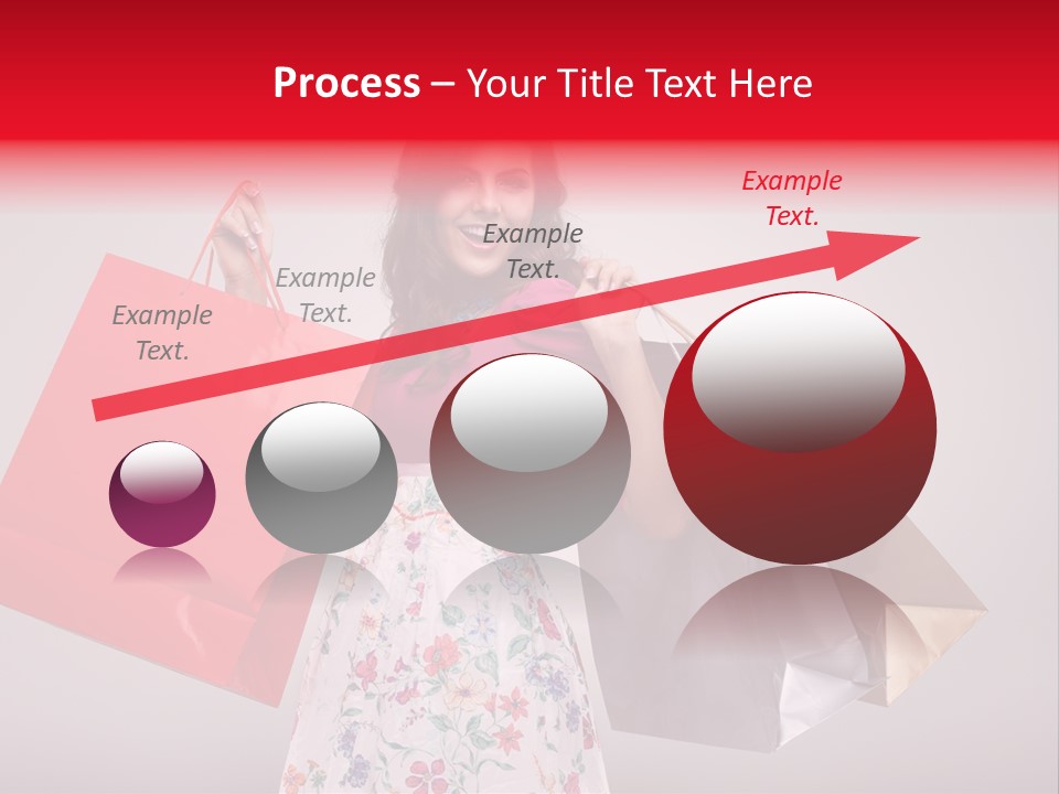 Fashion Woman Happy PowerPoint Template