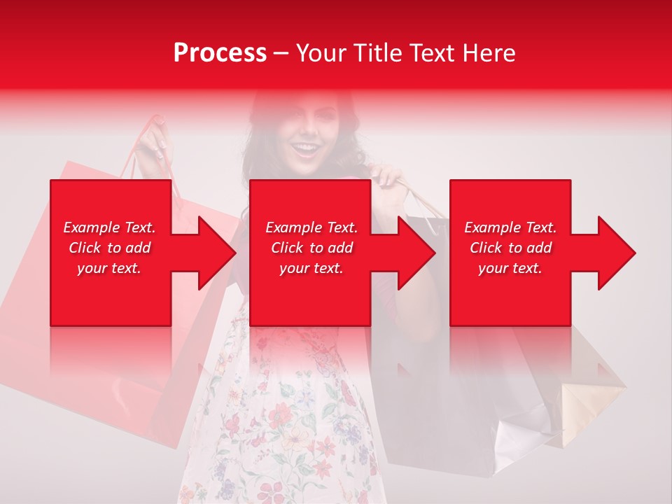 Fashion Woman Happy PowerPoint Template