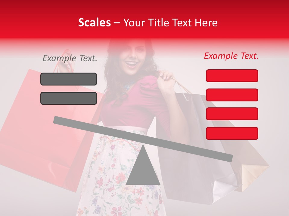 Fashion Woman Happy PowerPoint Template