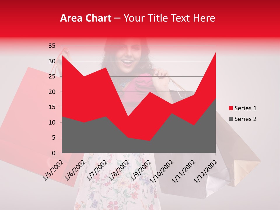 Fashion Woman Happy PowerPoint Template