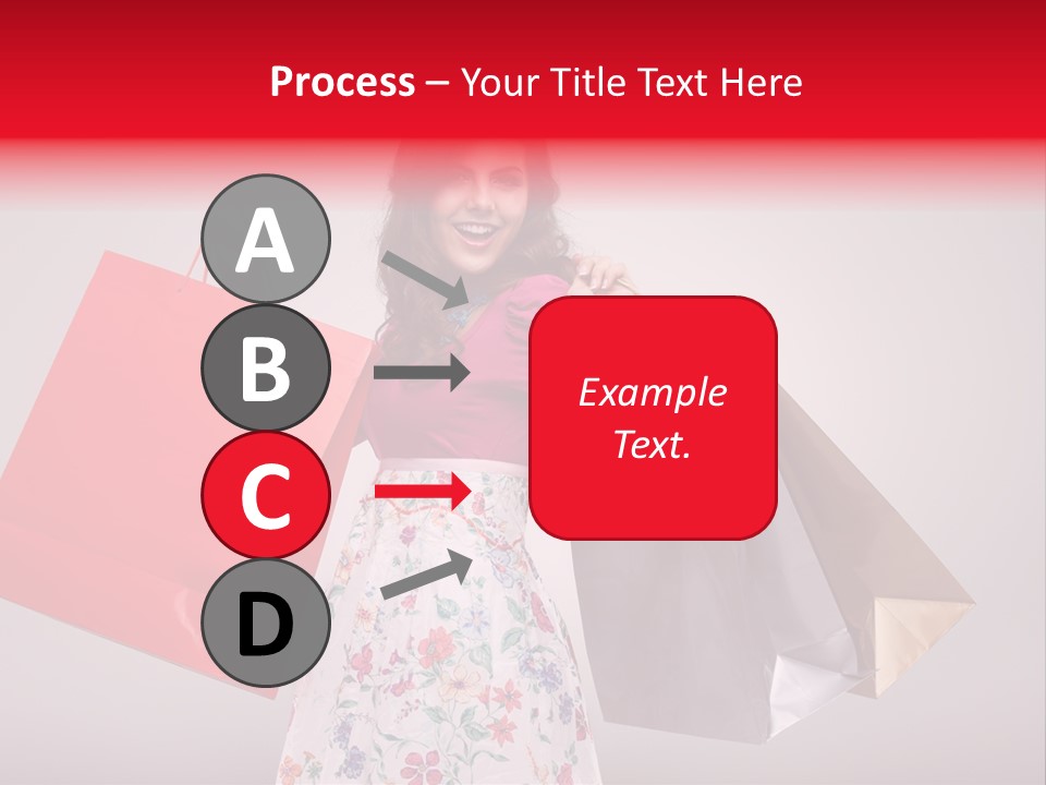 Fashion Woman Happy PowerPoint Template