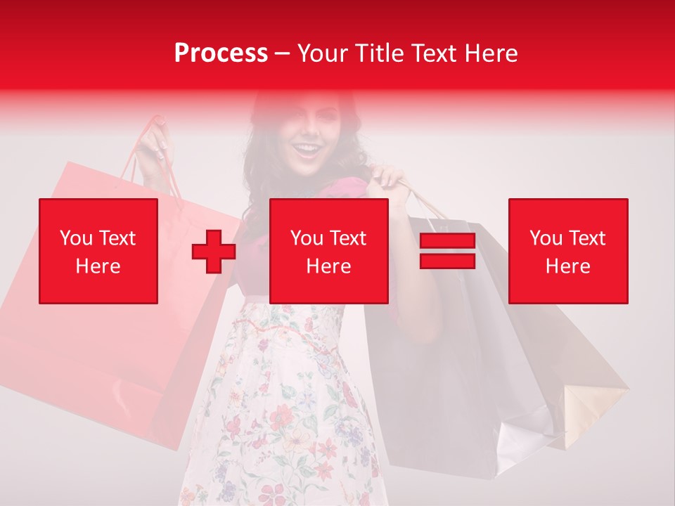 Fashion Woman Happy PowerPoint Template