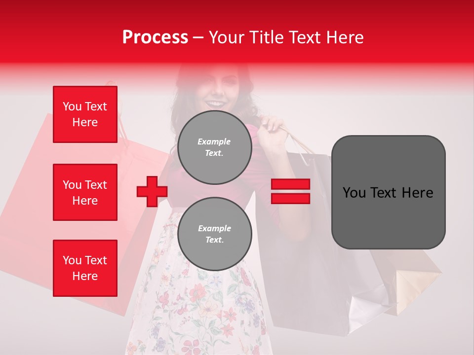 Fashion Woman Happy PowerPoint Template