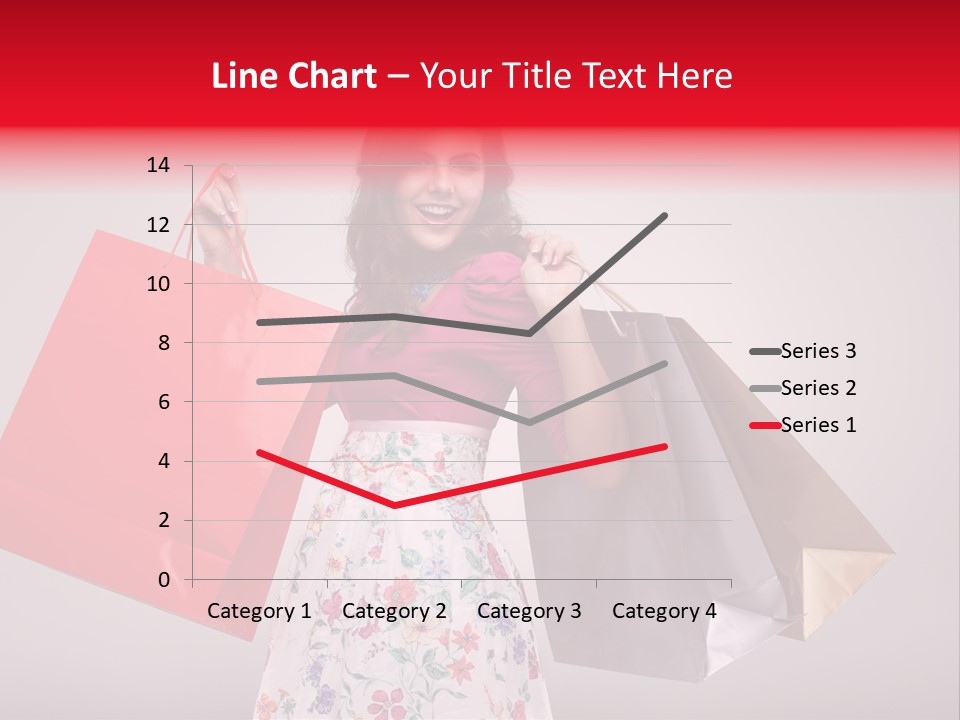 Fashion Woman Happy PowerPoint Template