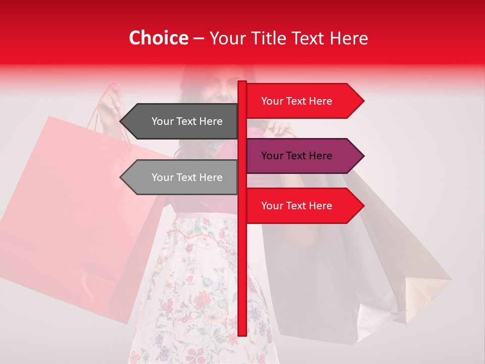 Fashion Woman Happy PowerPoint Template