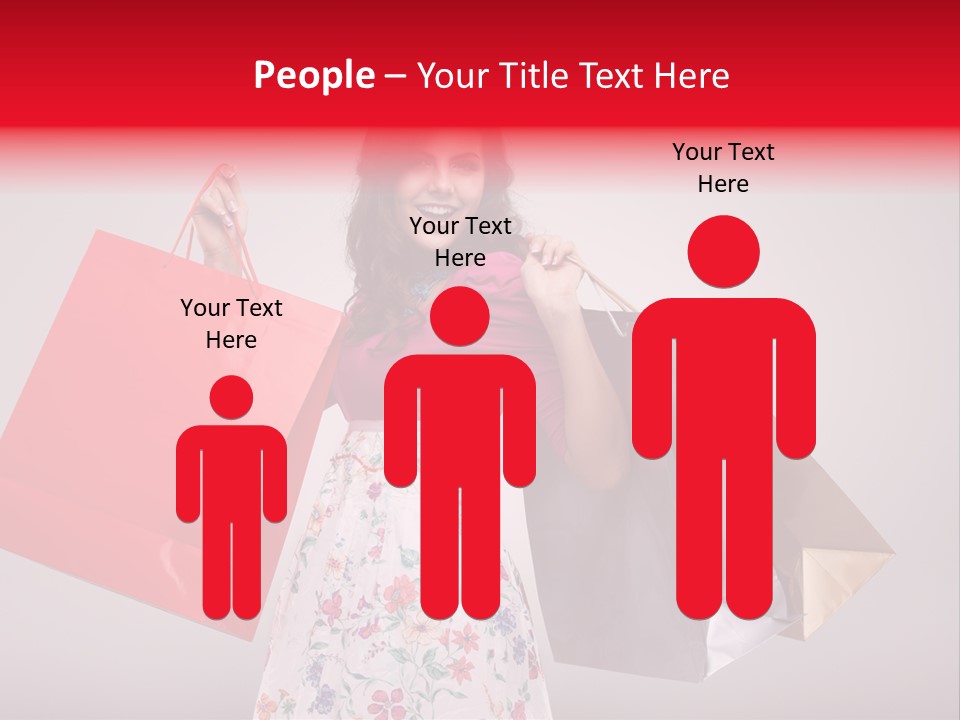 Fashion Woman Happy PowerPoint Template