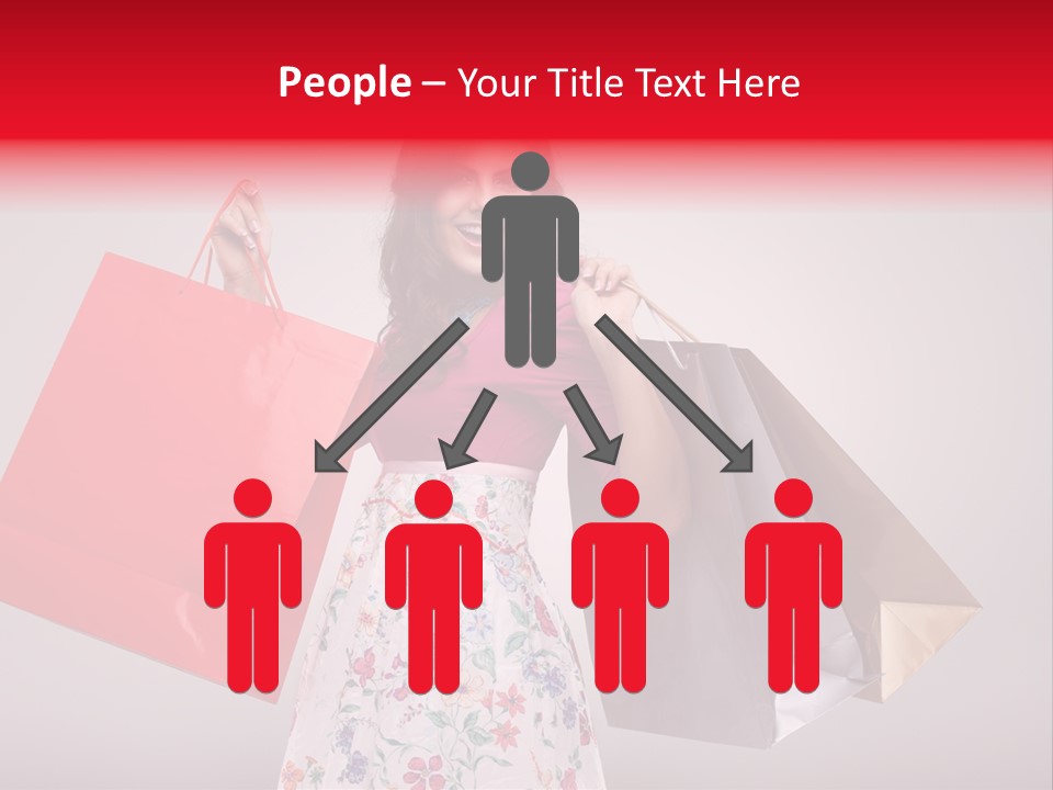 Fashion Woman Happy PowerPoint Template