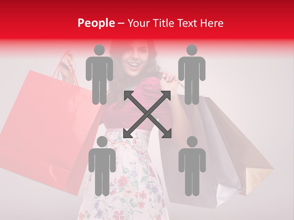 Fashion Woman Happy PowerPoint Template