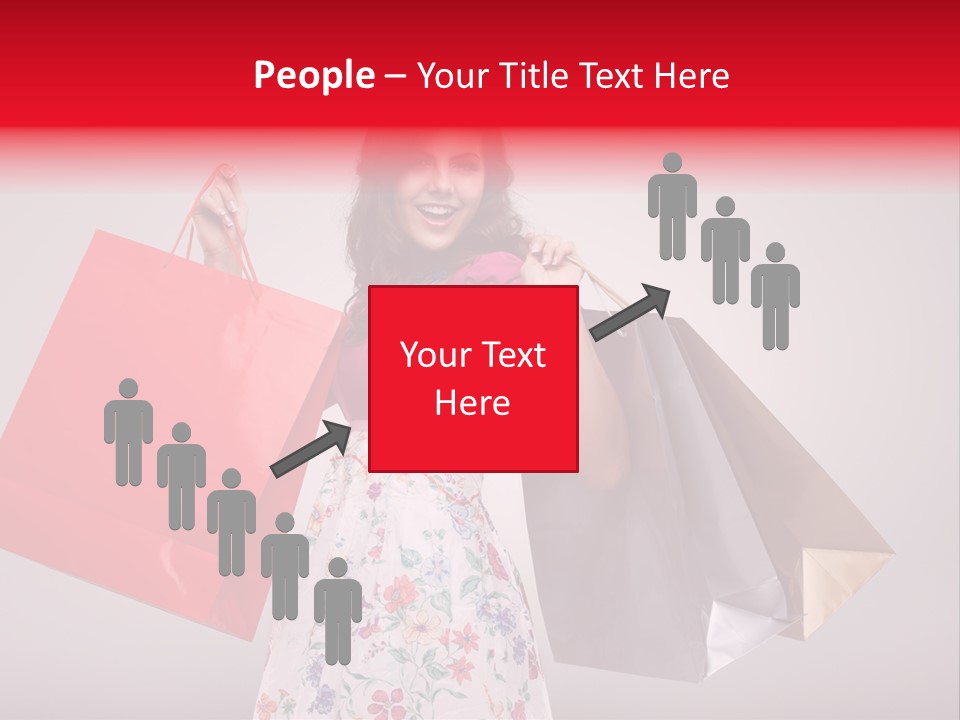 Fashion Woman Happy PowerPoint Template